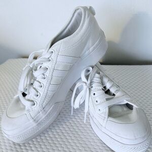 adidas White Platform Sneakers